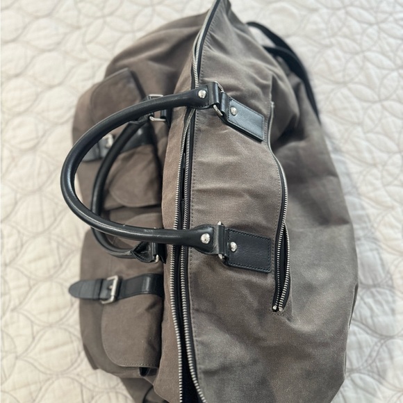 Hook & Albert Waxed Canvas Garment Weekender Men's Bag - Picture 5 of 9